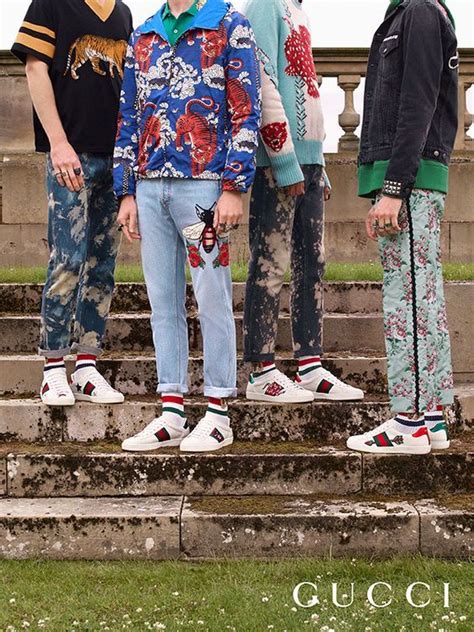 mens wear with gucci sneakers outfit ideas|exclusive Gucci sneakers.